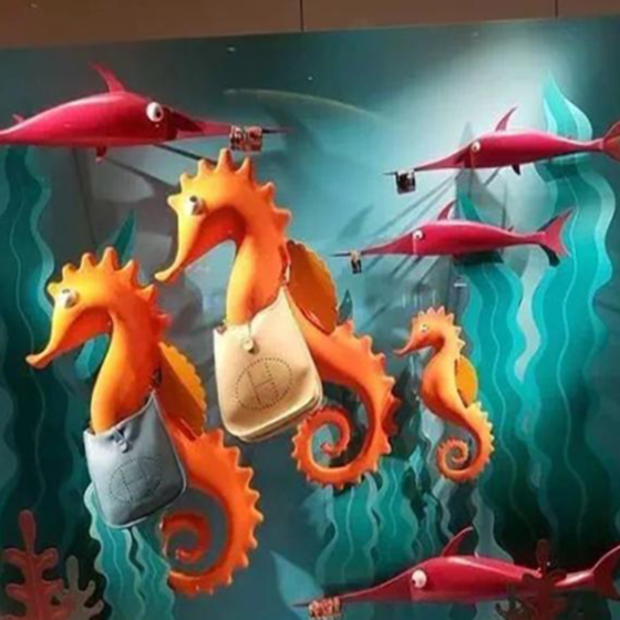 Plastic window display: Plastic window display