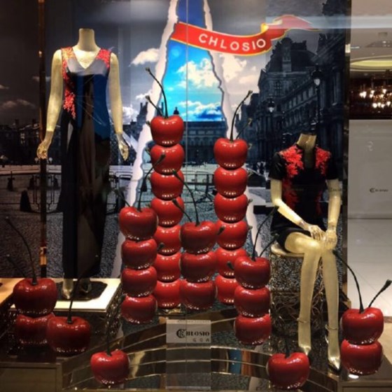 Fiberglass window display: Fiberglass window display